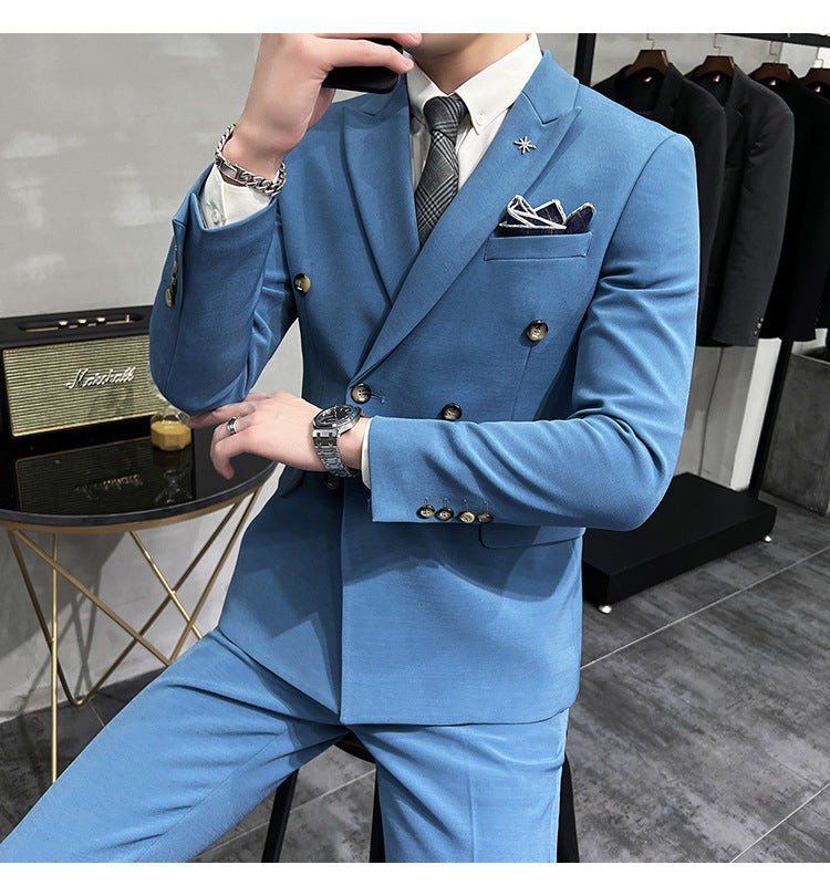 Men's Business Formal High-grade British Style Suit