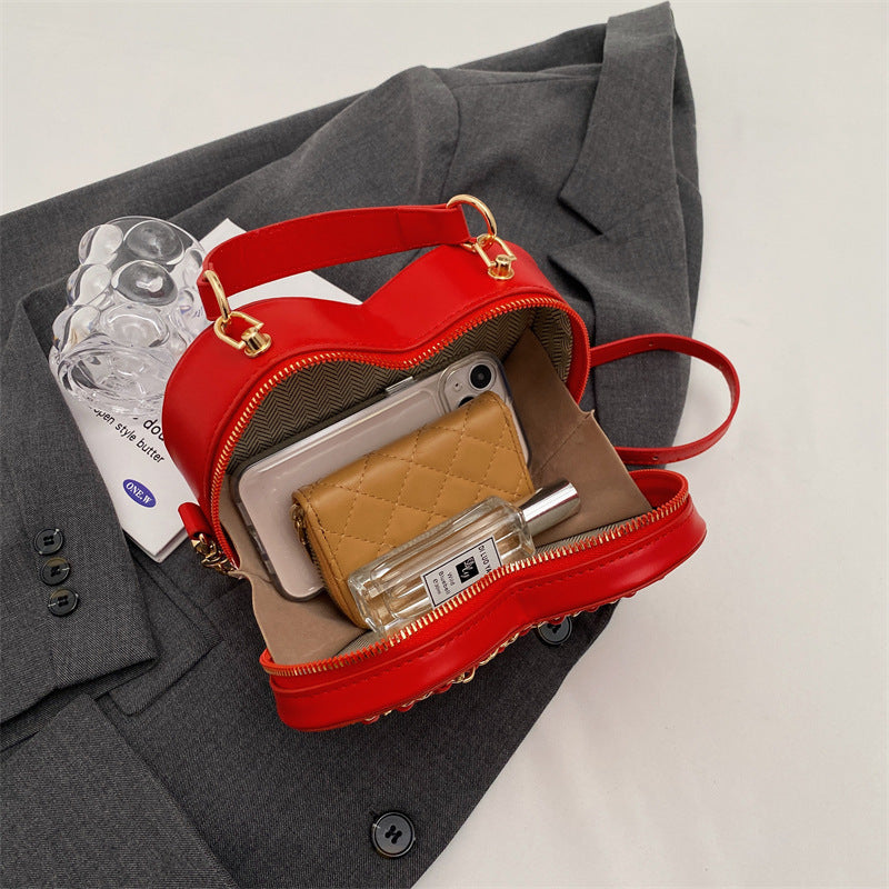 Women's Large Capacity PU Chain Shoulder Messenger Bag