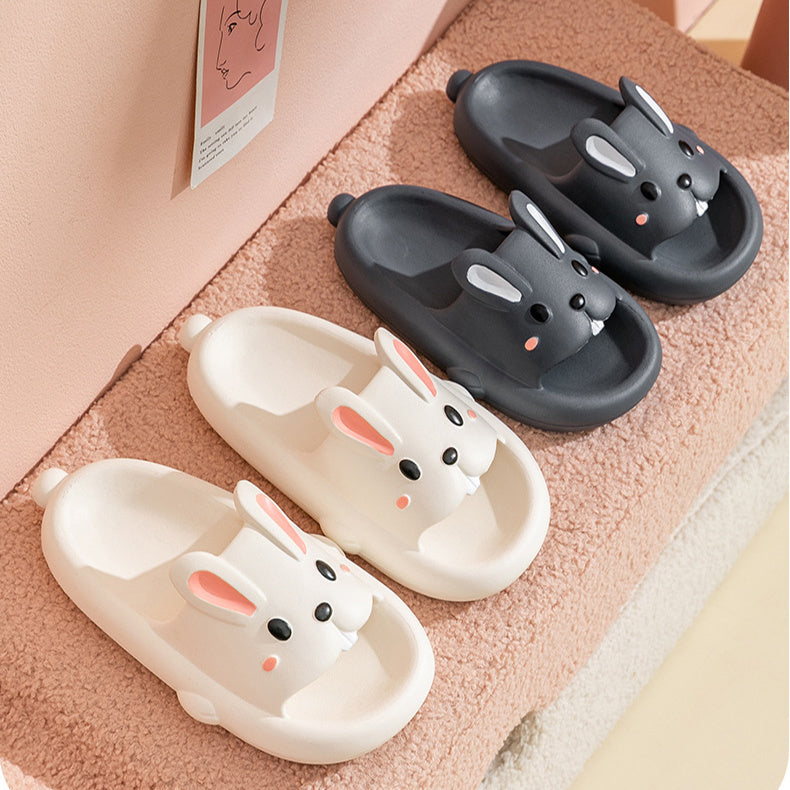 Cute Rabbit Slippers For Girls &  Women Summer Home Shoes Bathroom Slippers