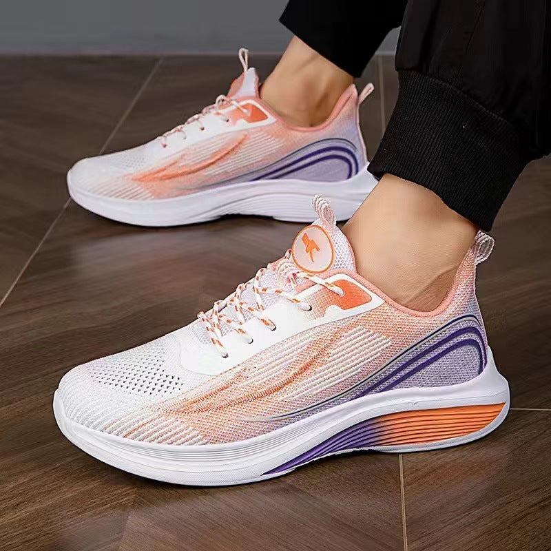 Lightweight Mesh Round Toe Soft Sole Sneakers