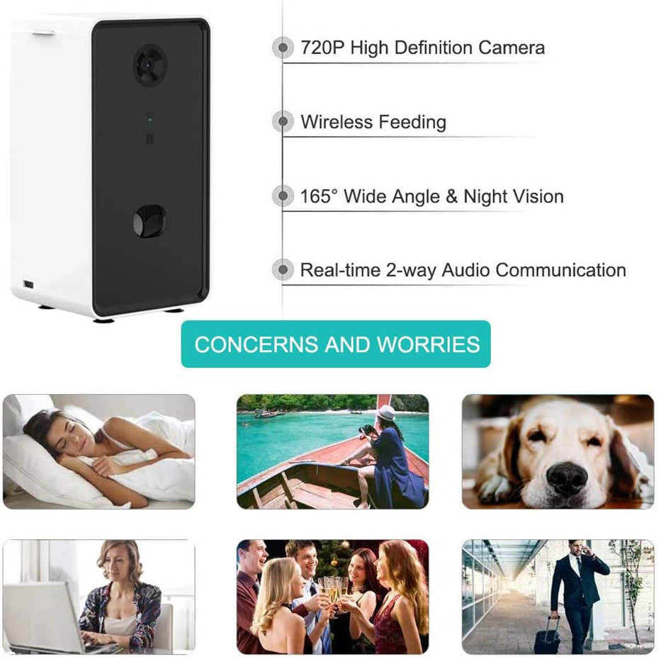 Smart Pet Feeder with Interactive Toy and Alexa Compatibility