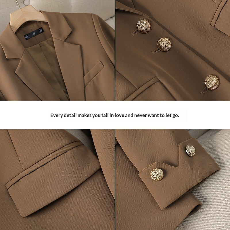 Tailleur-pantalon formel style déesse, idéal pour le travail et les trajets domicile-travail