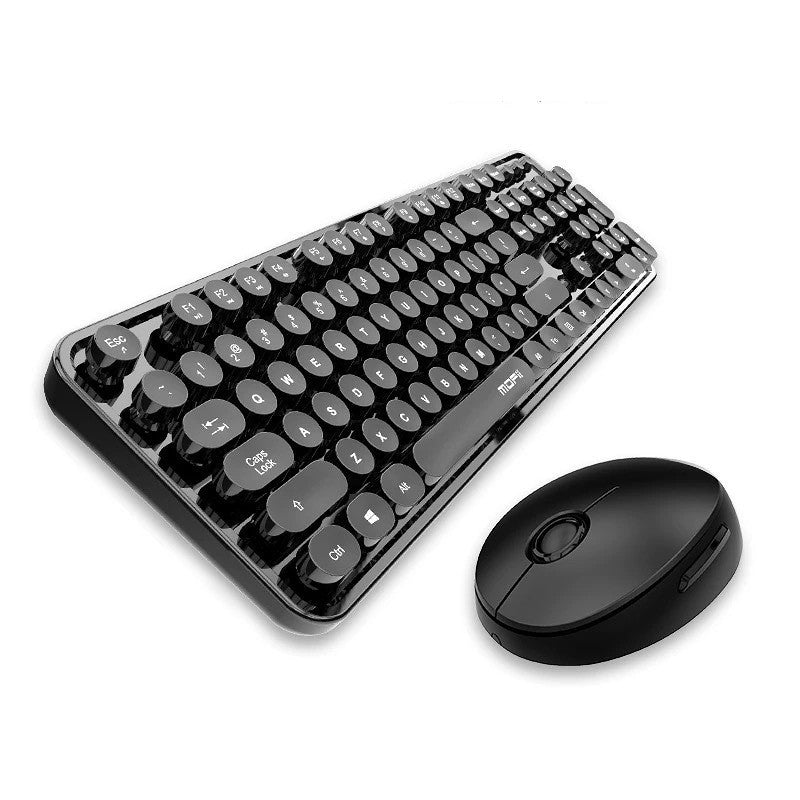 Ensemble Clavier et Souris sans Fil Style Rouge à Lèvres Coloré