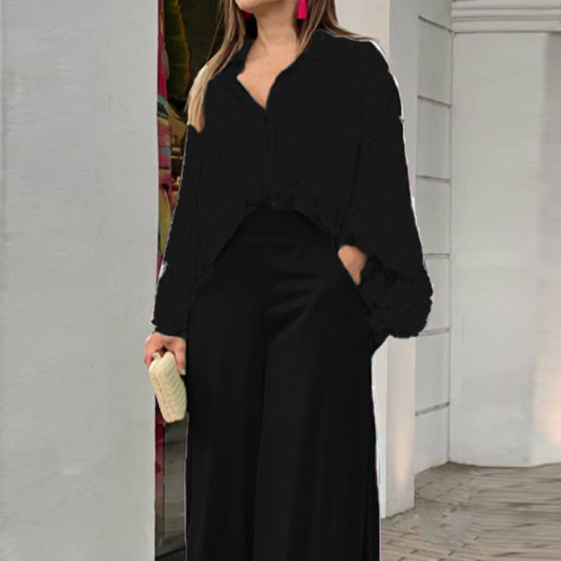 Pantalon large imprimé tendance