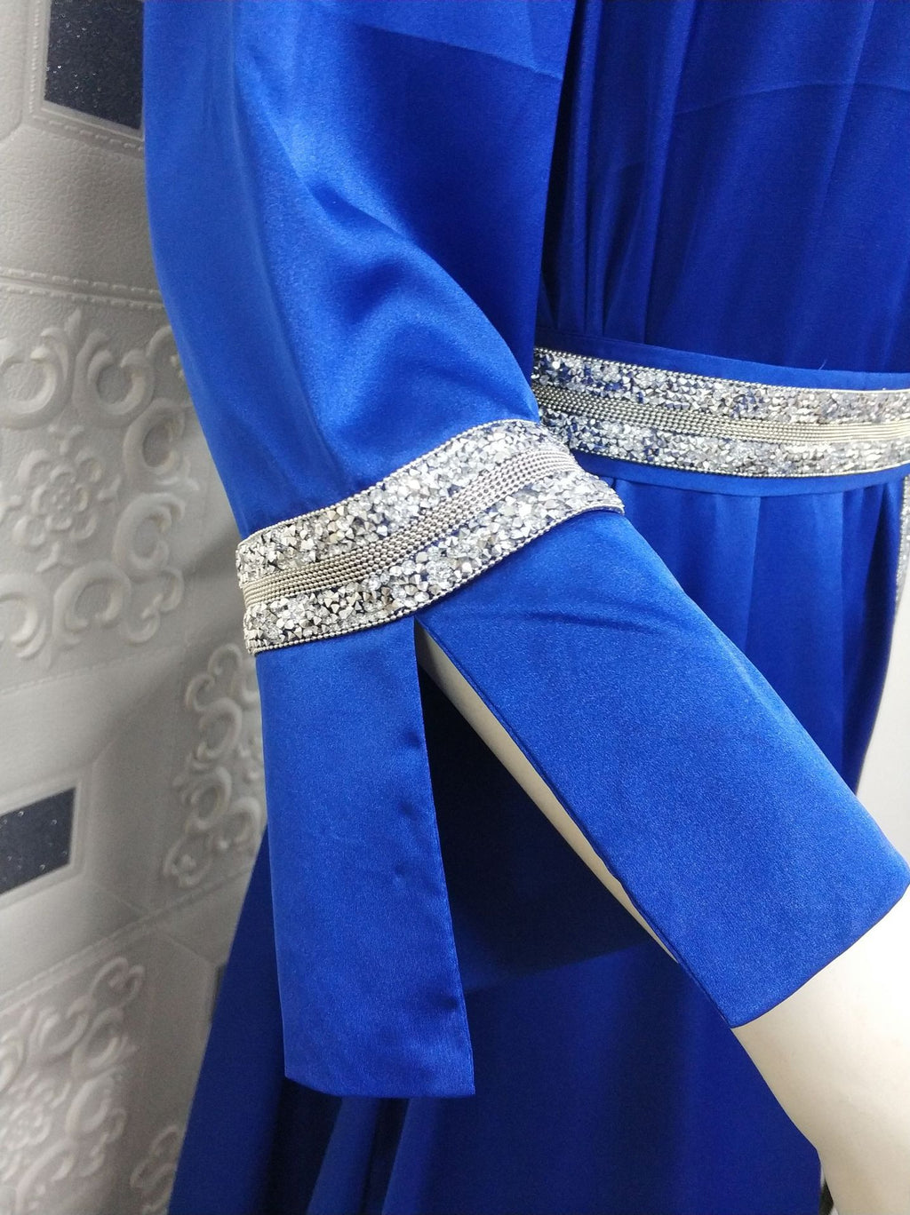 Turkish Long Muslim Women's Dress Polyester Fiber