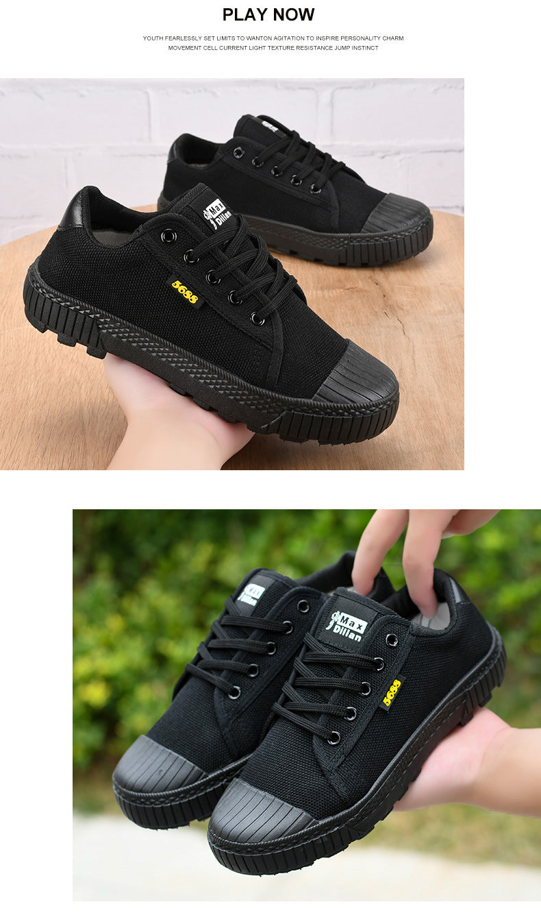 Men's High-Low Canvas Cloth Shoes Breathable Sports Sneakers