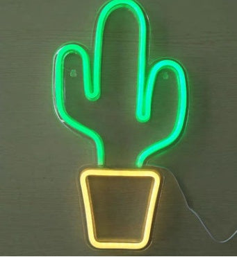 LED Neon Light with Acrylic Back Panel USB Powered Room Night Decoration