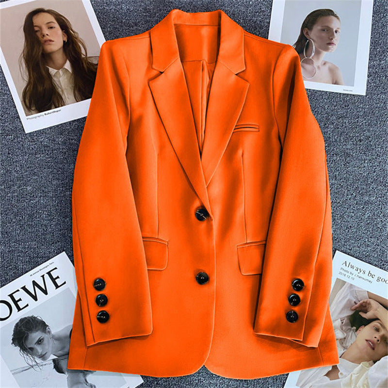 Casual Elegant Women's Business Suit Blazer Polyester