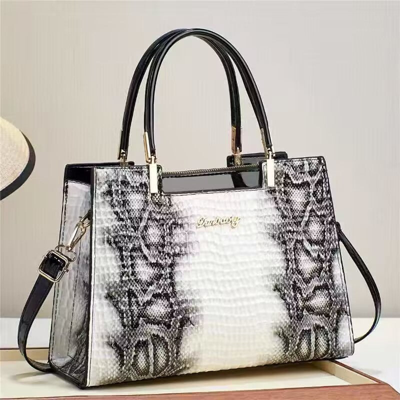 Grands sacs à main tendance en PU pour femmes avec poche intercalaire, 30x22x12cm