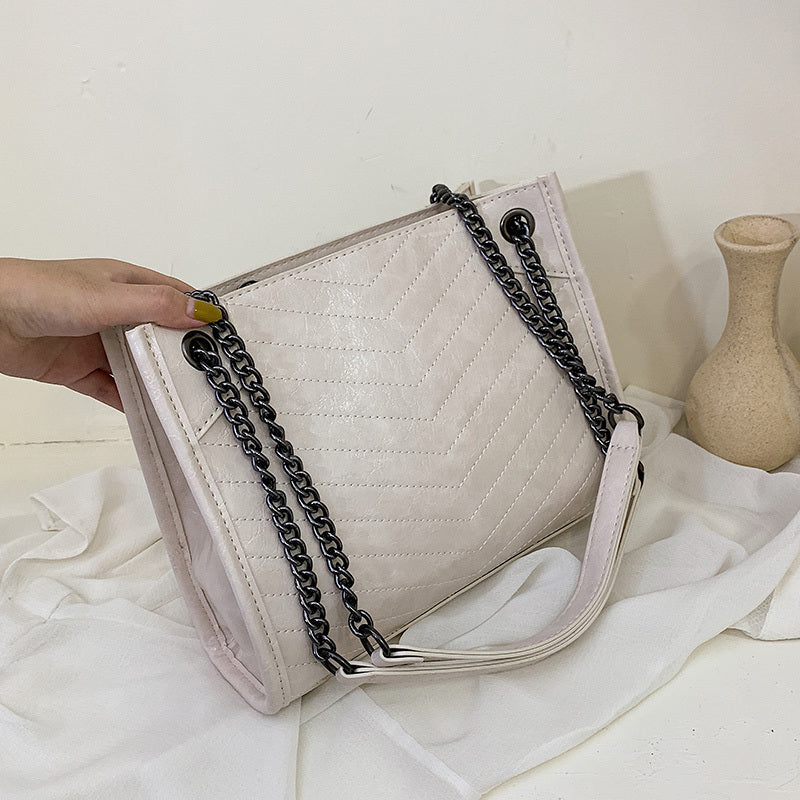 Premium Soft PU Zipper Shopping Bag for Women
