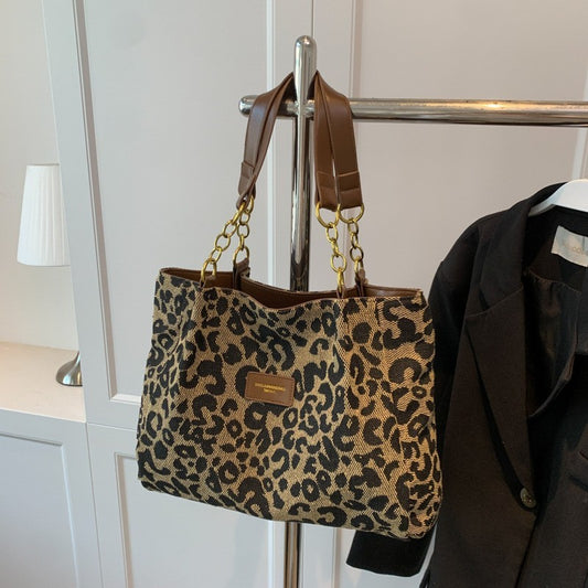 Leopard Print Large Capacity Bag