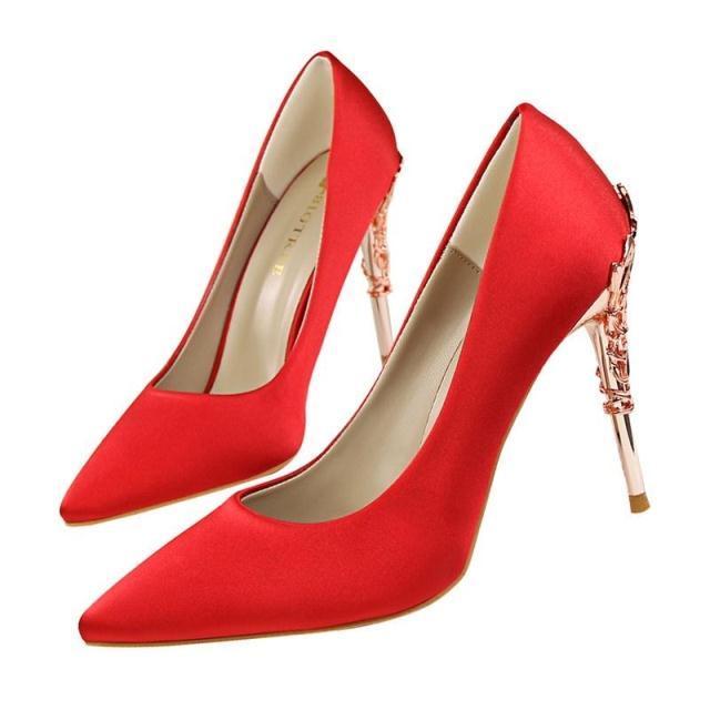Chaussures de mariage élégantes à talon métallique imperméables 10 cm LAKESHI pour femmes