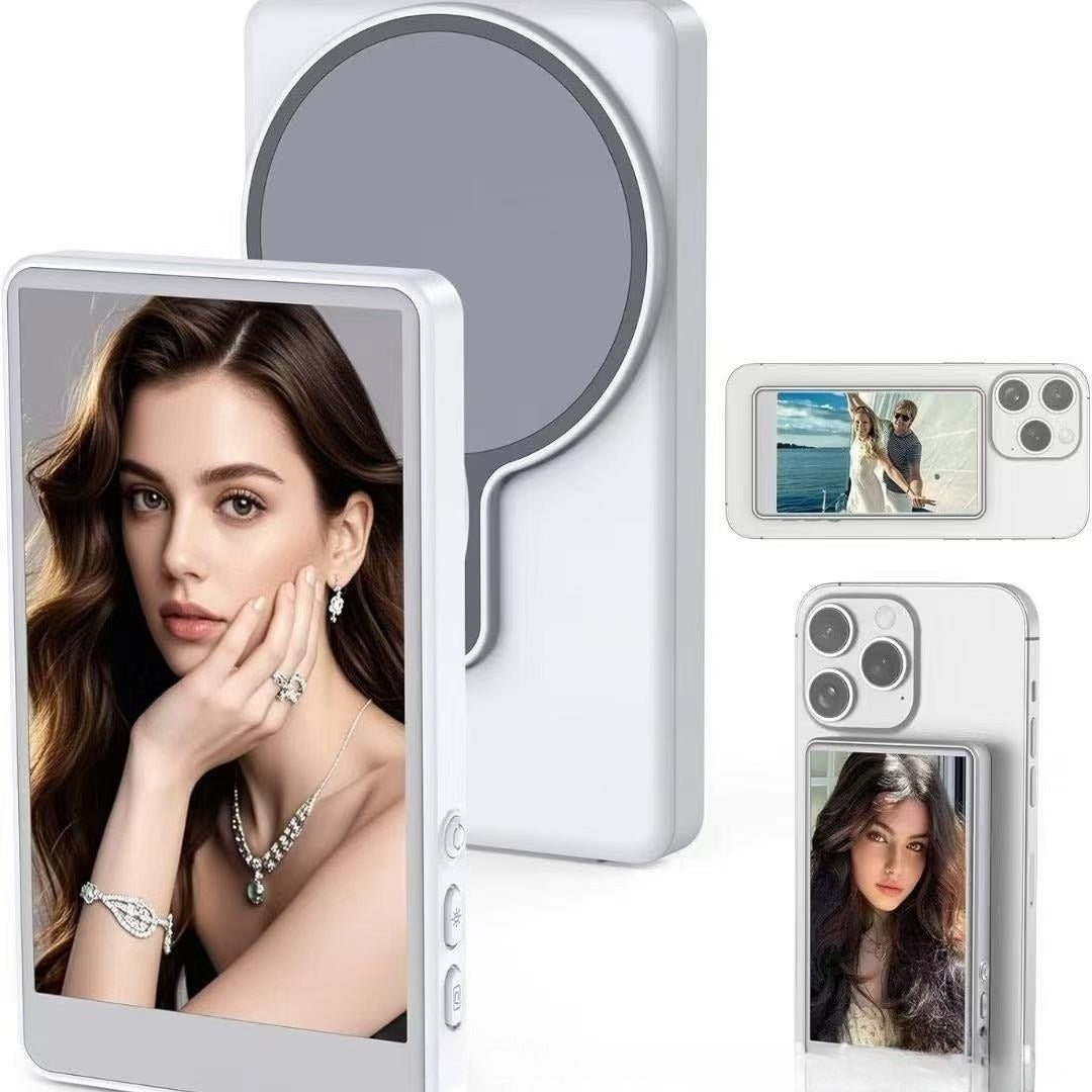 Magnetic HDMI Screen Mirror with Bluetooth Selfie Remote Control