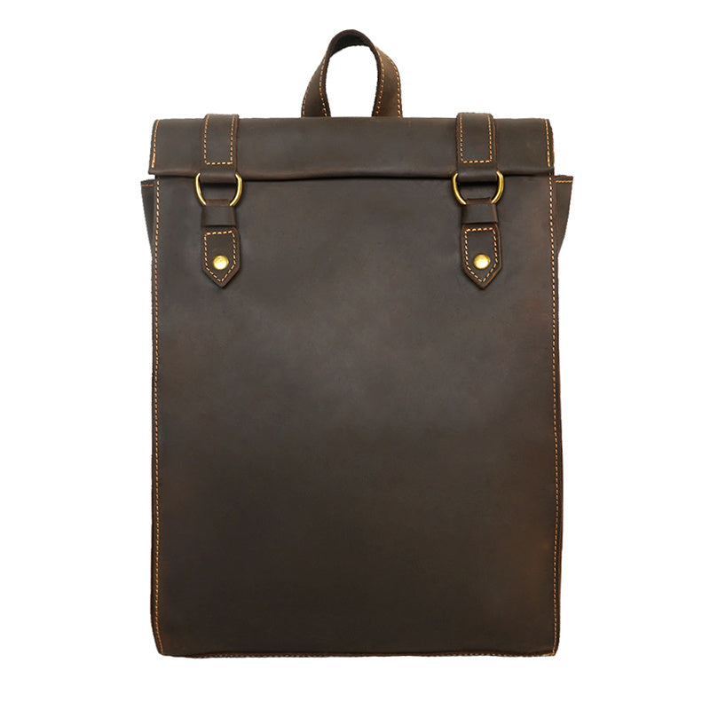 Men's Vintage Genuine Leather Backpack 40x30x15cm