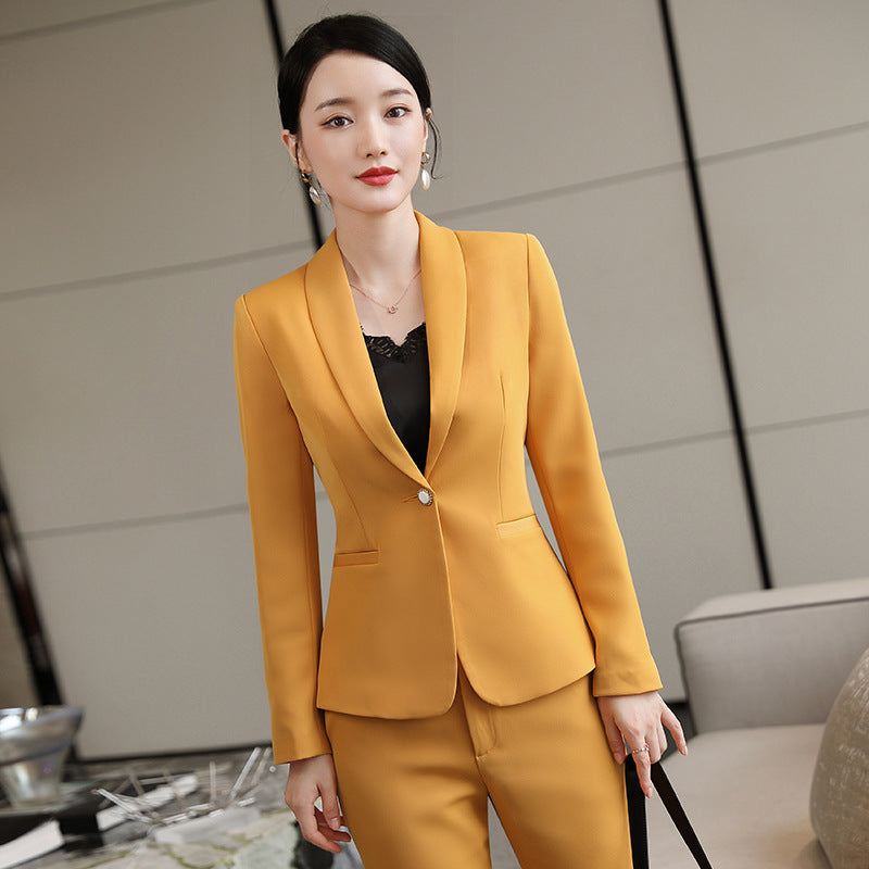 Tailleur pantalon pour entretien de fonctionnaire – Mélange de polyester, Plusieurs coloris, Tailles S-4XL