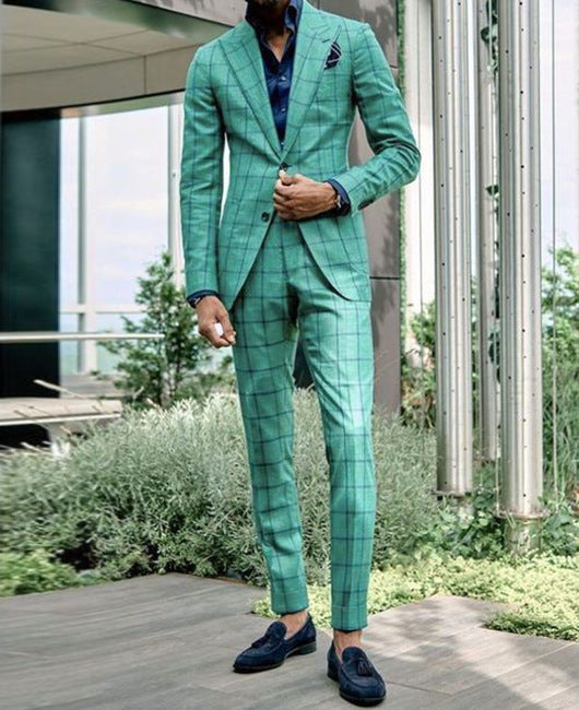 Men's Modern Two-Piece Nylon Suit for Spring & Autumn