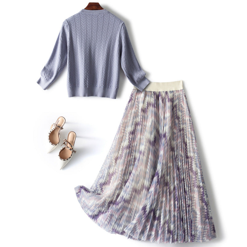 Purple Patchwork Mesh Skirt for Women, Medium & Long Length, Sizes S-XL