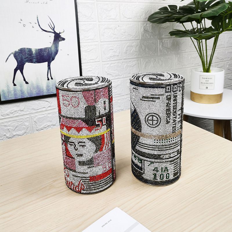 Crystal Diamond Painting Evening Clutch, Money Energy Bag for Women