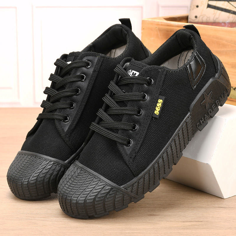 Men's High-Low Canvas Cloth Shoes Breathable Sports Sneakers