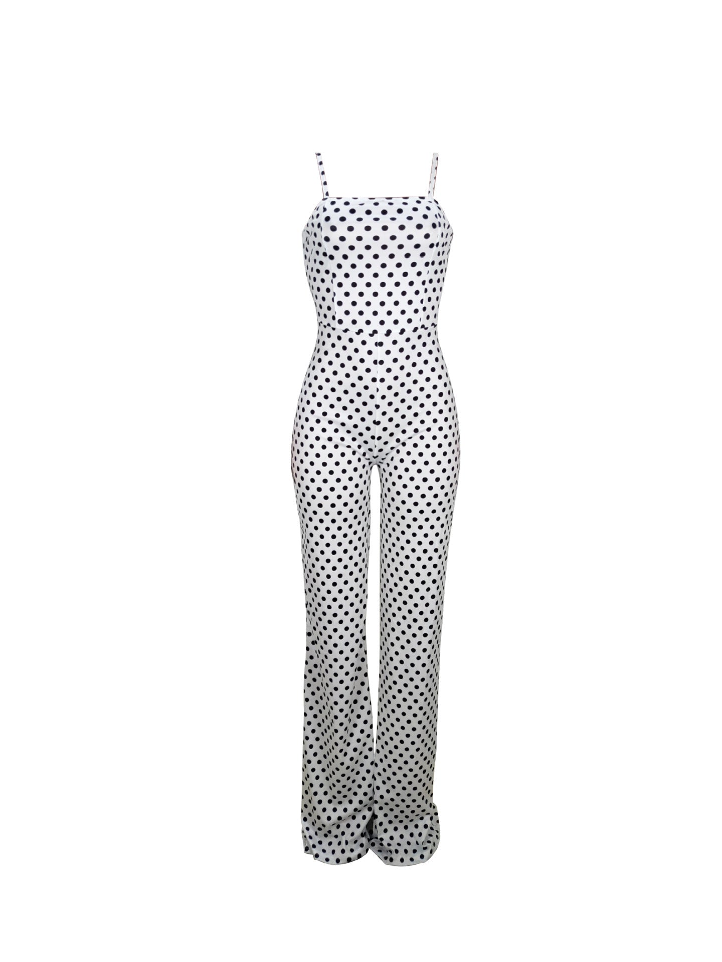 Blotted Print Wrap Chest Loose Jumpsuit Overalls