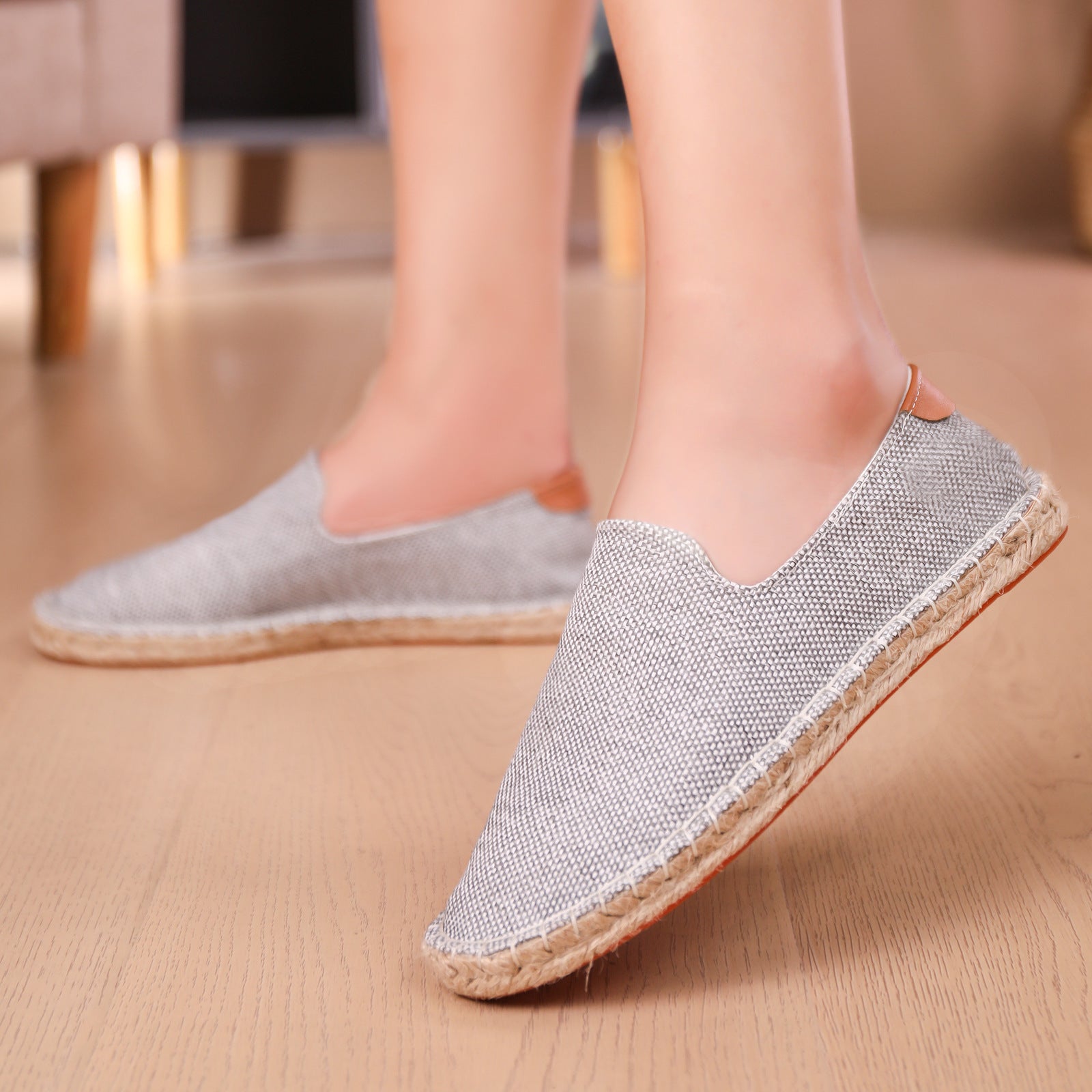 Mocassins en toile respirants et absorbants pour hommes