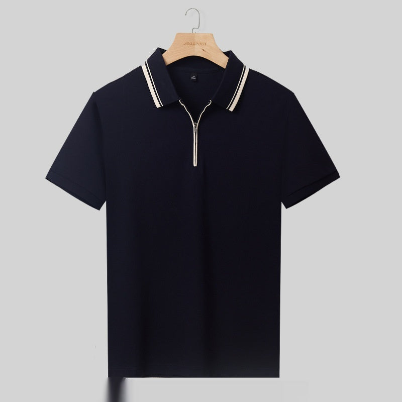 Men's Short-Sleeve Slim Fit Casual Polo Shirt