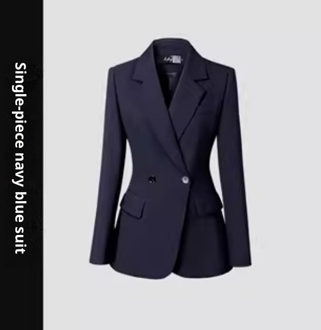 Capable Stylish Polyester Suit Jacket in Black, Gray & Navy Blue