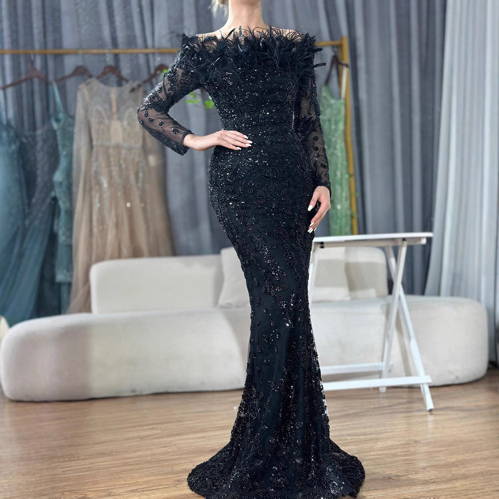 Elegant Temperament Ladies Banquet Host Evening Dress