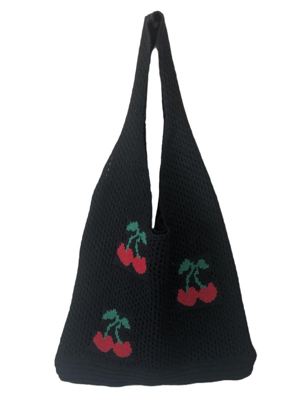 Strawberry Knitted Hollow Bag Polyester Urban Simplicity