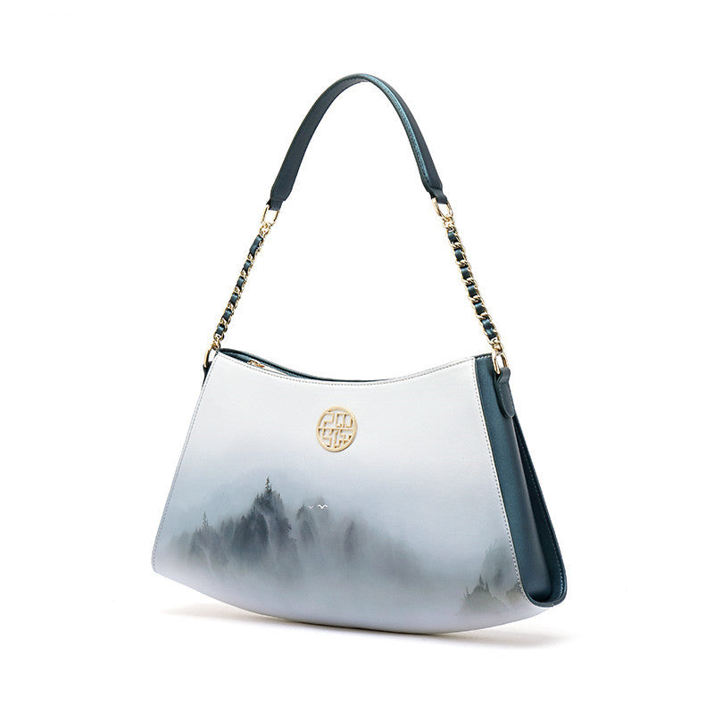 Sac à dos tendance pour femme – Fête des Mères – En cuir de vachette blanc double épaisseur, 20,5x37x8cm