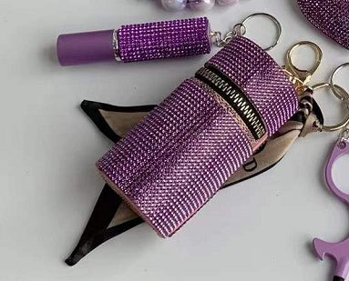 Silk Scarf Mini Keychain Storage 9.7x5cm