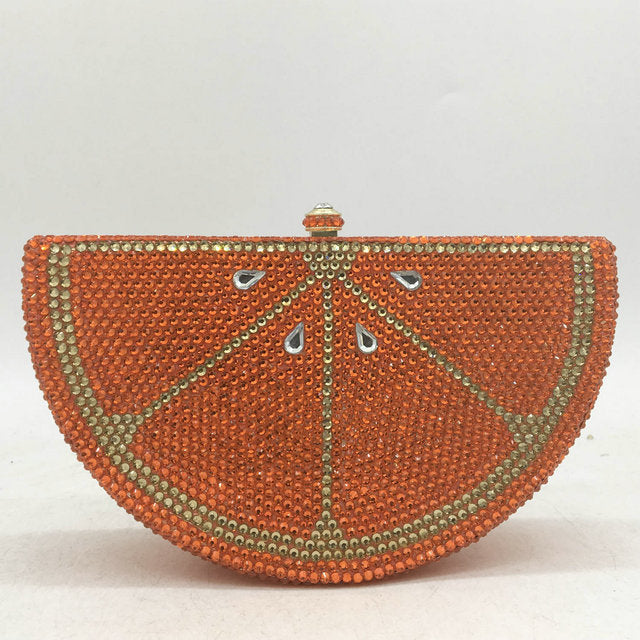 Women's Rhinestone Flat Bottom Party Clutch Bag 17x6x10cm