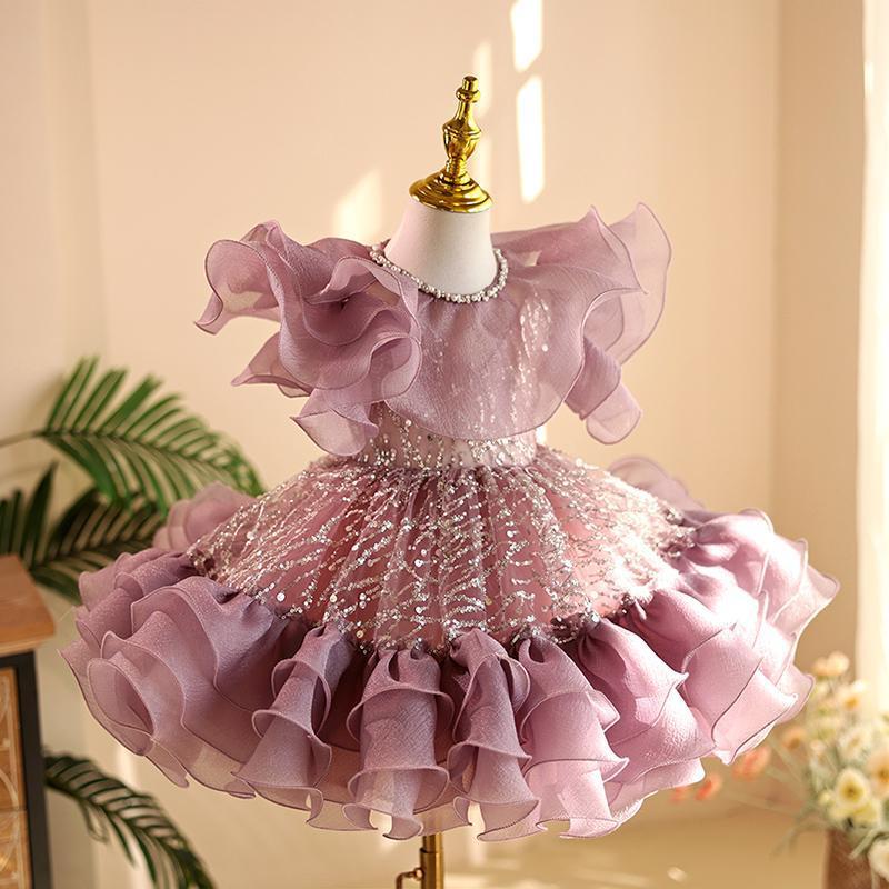 Girls High-Grade Birthday Pettiskirt Dress