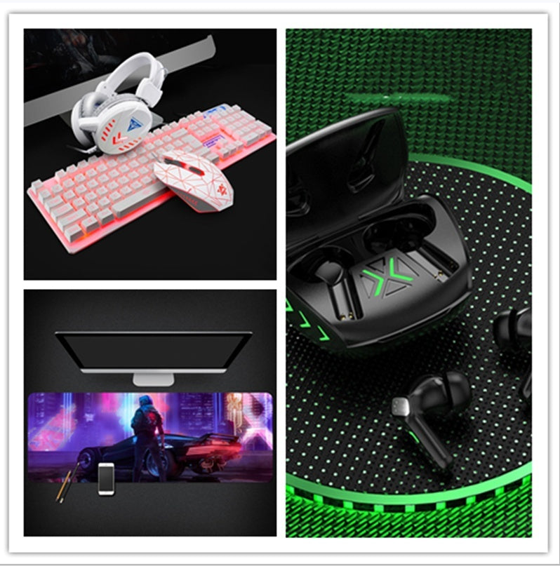 سماعة رأس بلوتوث للألعاب ستريو لاسلكية بزمن انتقال منخفض للغاية وخاصية الاتصال