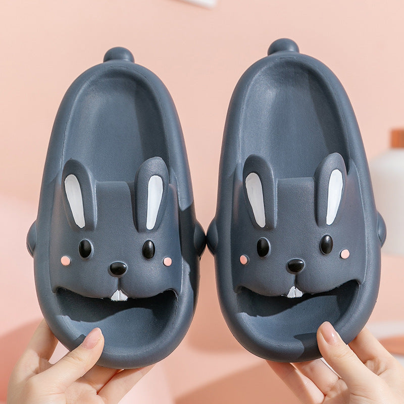Cute Rabbit Slippers For Girls &  Women Summer Home Shoes Bathroom Slippers