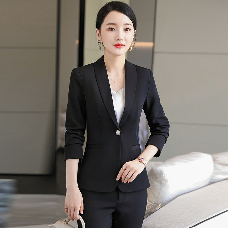 Tailleur pantalon pour entretien de fonctionnaire – Mélange de polyester, Plusieurs coloris, Tailles S-4XL
