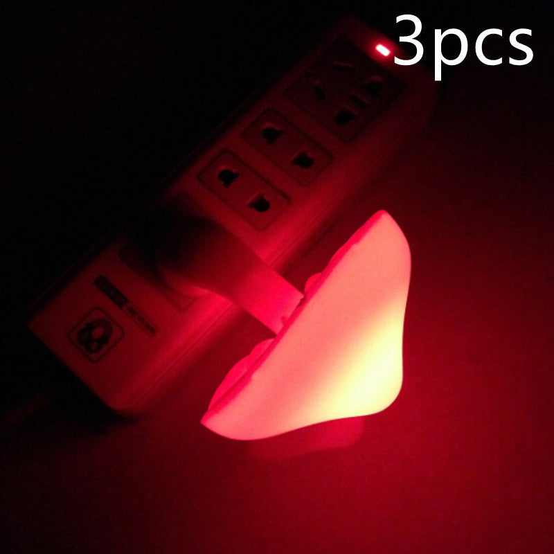 Mushroom LED Night Light with Sensor Warm White EU US Plug Wall Socket Lamp