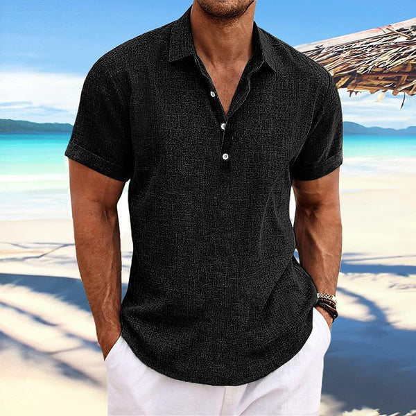 Men's Business Casual Cotton Blend Lapel Cardigan