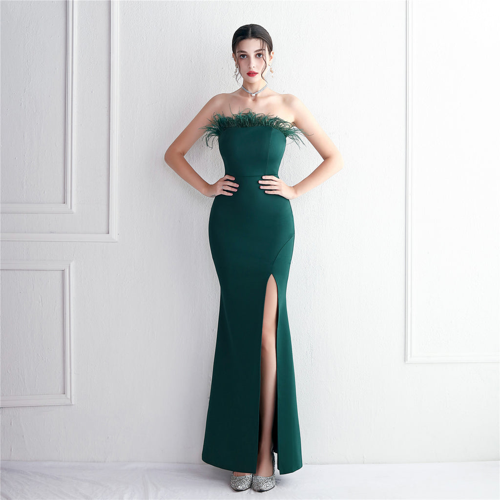 Slim Fit Fishtail Dress for Breast Dressing Appreciation Feast