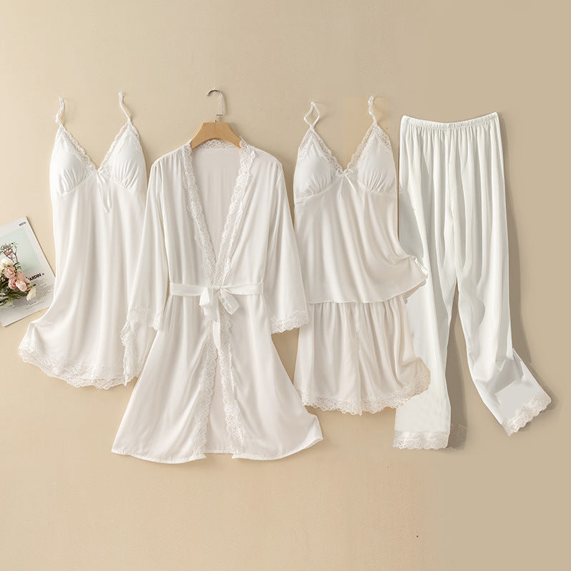 طقم بيجامة شورت نسائي بحمالات مبطنة للمنزل مقاس M-XL