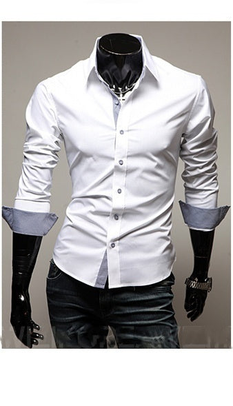 Plaid Casual Plus Size Men's Cotton Shirt