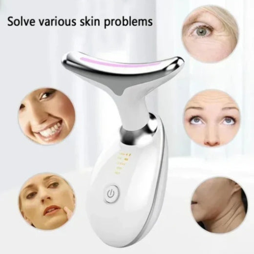 Facial Vibration Massage Neck Wrinkle Remover with Infrared Light