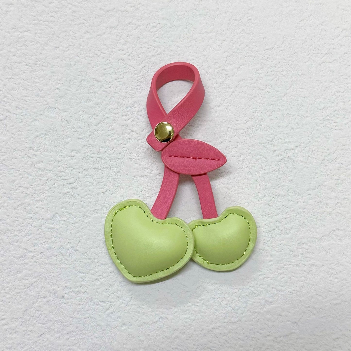 Cute Three-dimensional Peach Heart Cherry Cherry Handbag Pendant