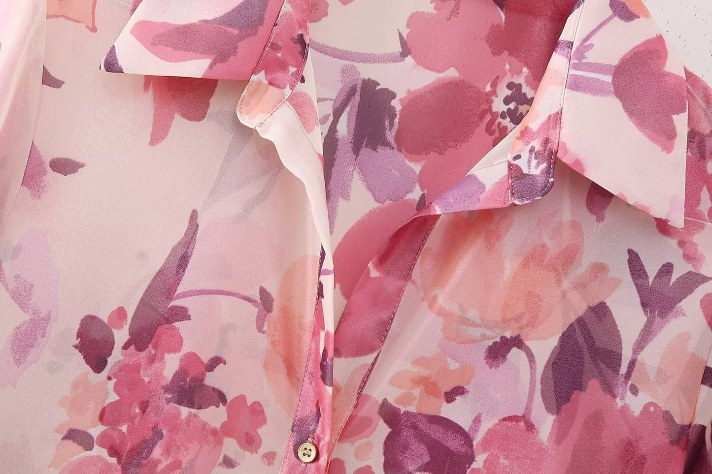 Fashion Casual Two-piece Suit Printed Long Sleeve Shirt High Waist Skirt Suit