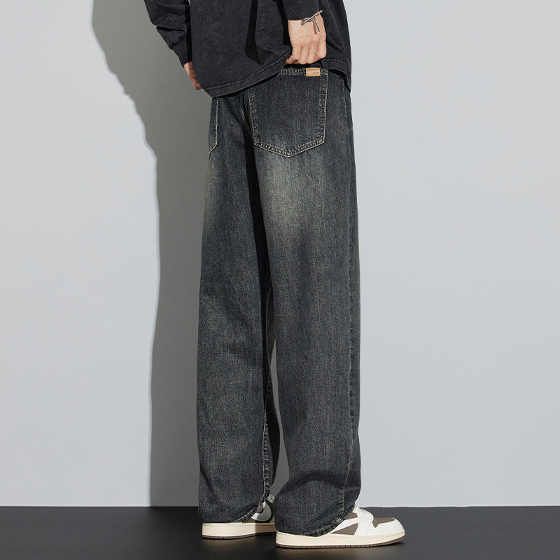 Retro Nostalgic Straight Jeans For Men