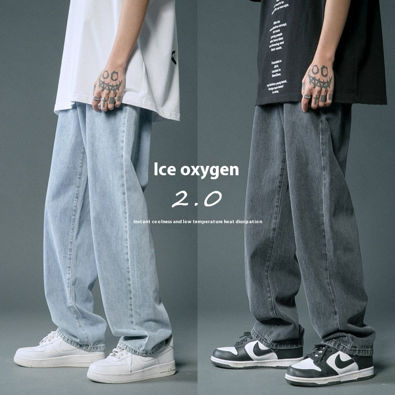 Men's Loose Straight Thin Summer Jeans
