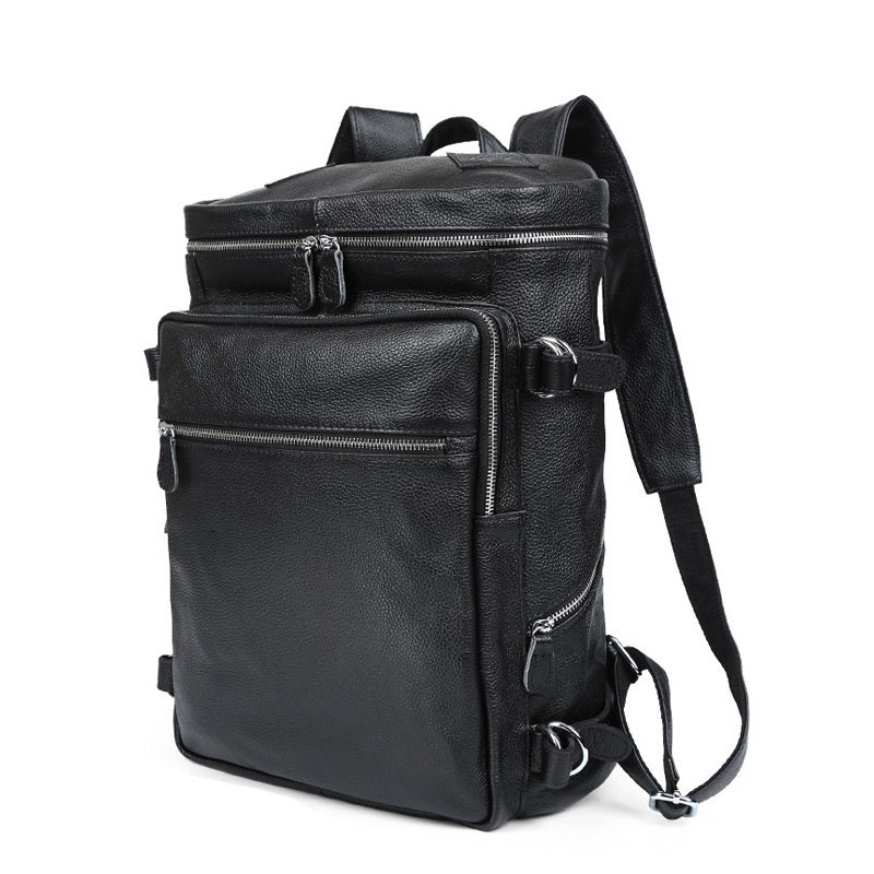 Retro Crazy Horse Leather Men's 16 Inch Large Capacity Computer Bag