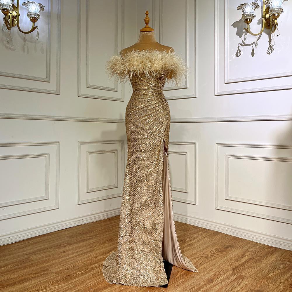 High-End Shiny Heavy Evening Dress