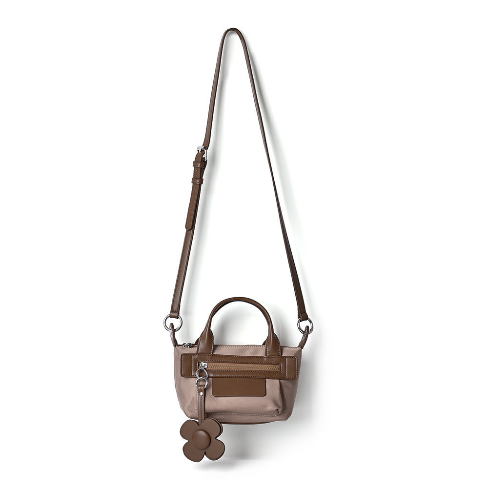 Women's Fashion Simple One Shoulder Cowhide Messenger Dumpling Bag
