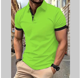 Men's Short Sleeve Summer Casual Business Polo Shirt